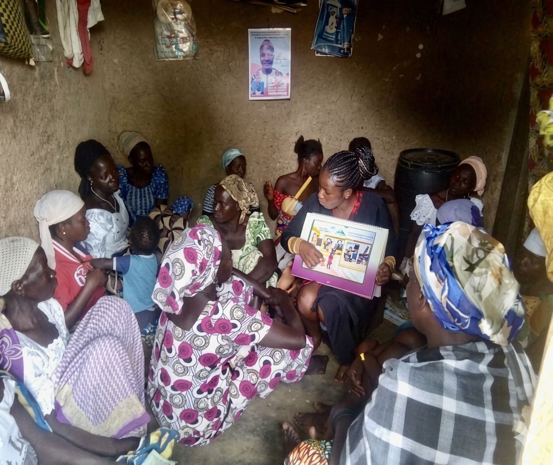 Community support group meeting